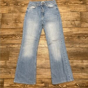 Forever 21 Light Blue Flare Jeans